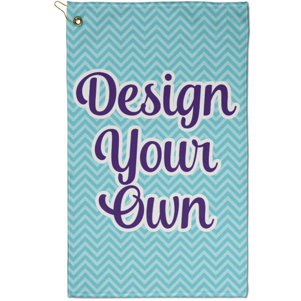 Custom Design Your Own Golf Towel - Poly-Cotton Blend - Small