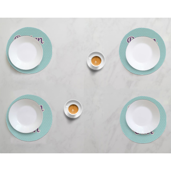 Custom Design - Round Linen Placemats - LIFESTYLE (set of 4)