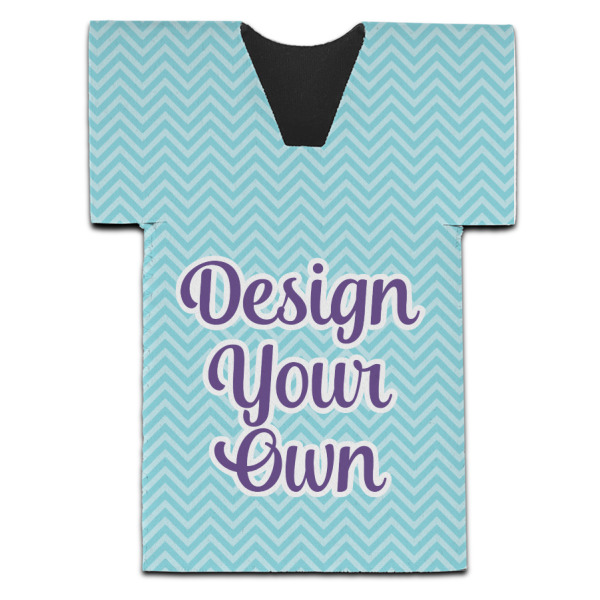 Custom Design - Jersey Bottle Cooler - Set of 4 - FRONT (flat)