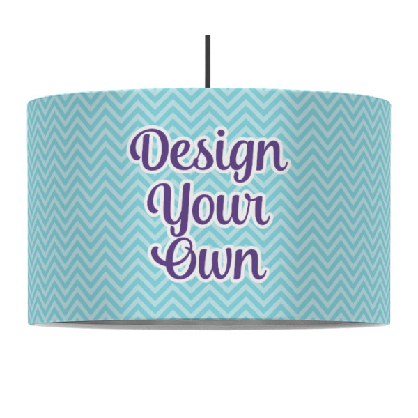 Custom Design - 12" Drum Lampshade - PENDANT (Fabric)