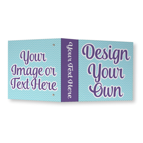 Custom Design - 3 Ring Binders - Full Wrap - 3" - Open Outside