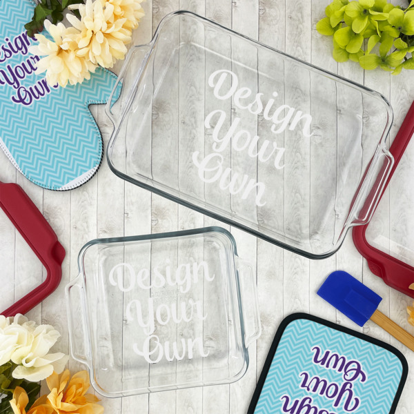 Custom Design - Glass Baking Dish Set - Lifestyle