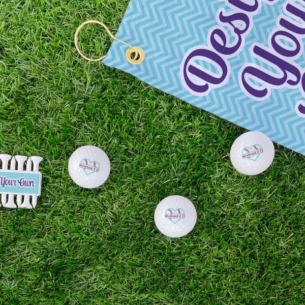 Custom Design - Golf Balls - Generic - Set of 3 - LIFESTYLE