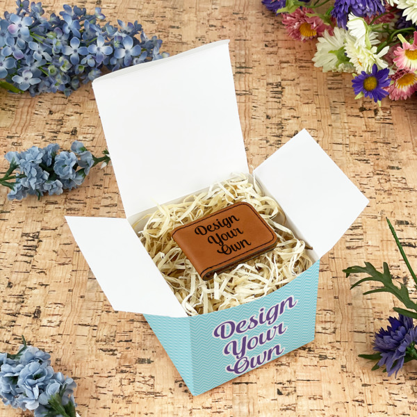 Custom Design - Cube Favor Gift Box - In Context