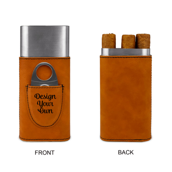 Custom Design - Cigar Case with Cutter - Single Sided - Approval