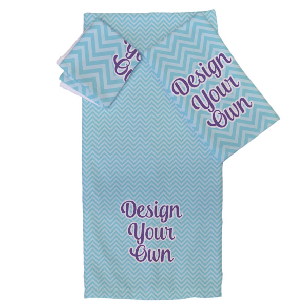 Custom Design Your Own Bath Towel Set - 3 Pcs