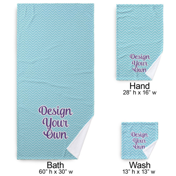 Custom Design - Bath Towel Sets - 3-piece - Approval