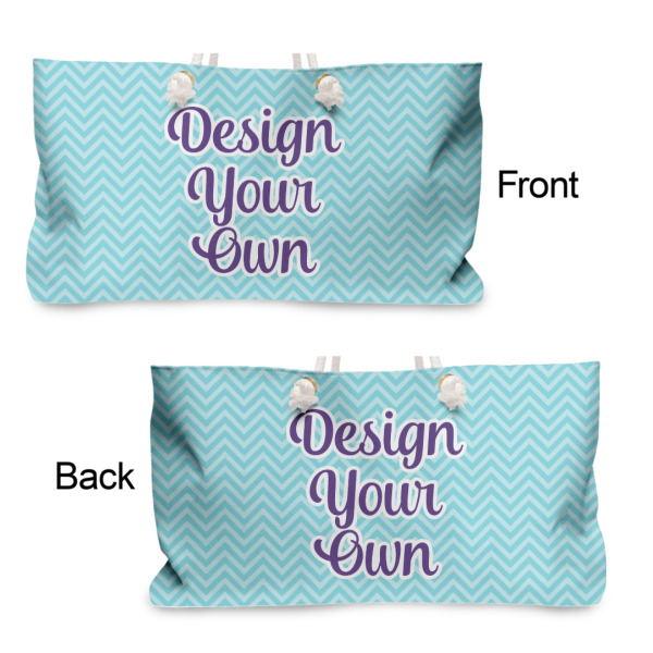 Custom Design - Large Rope Tote - From & Back View