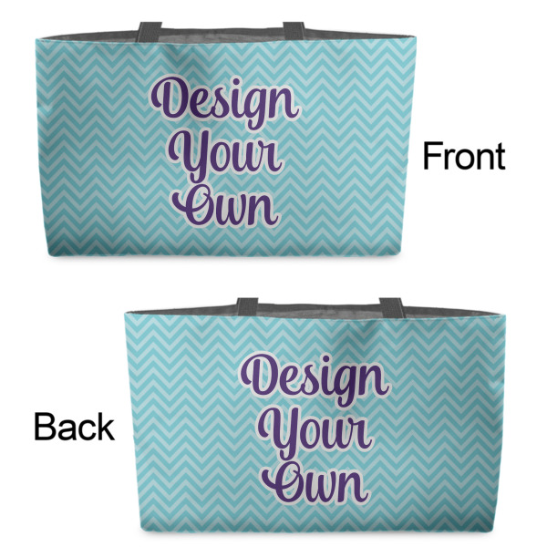 Custom Design - Tote w/Black Handles - Front & Back Views