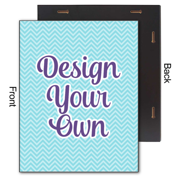 Custom Design - 11x14 Wood Print - Front & Back View