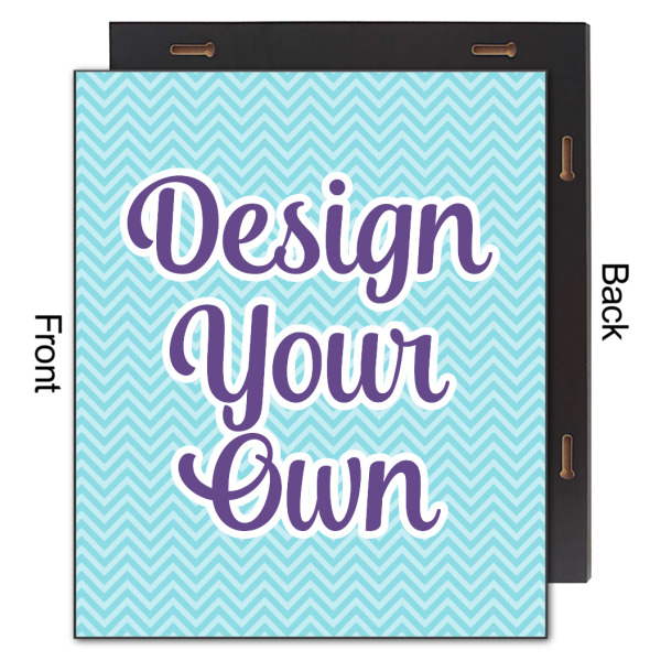Custom Design - 20x24 Wood Print - Front & Back View