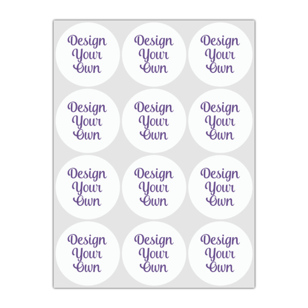 Custom Design - Drink Topper - Small - Set of 12