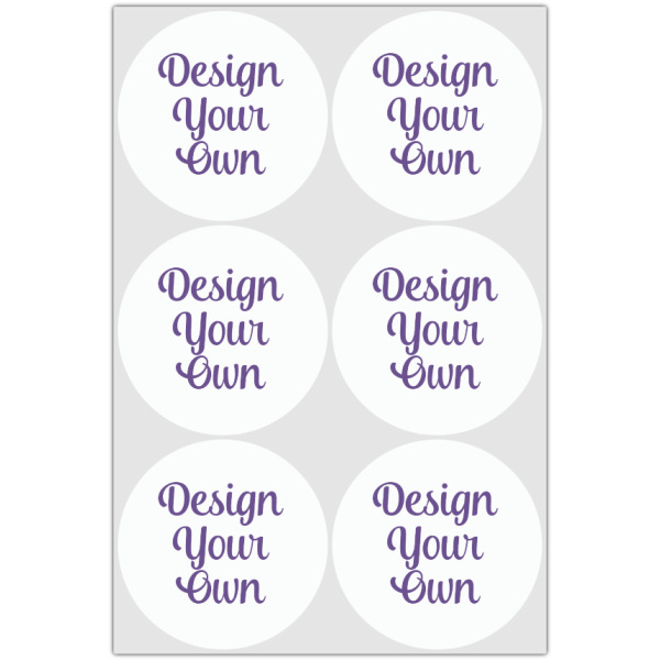 Custom Design - Drink Topper - Large - Set of 6