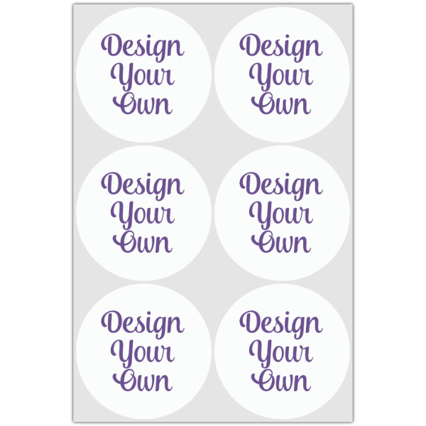Custom Design - Drink Topper - XLarge - Set of 6