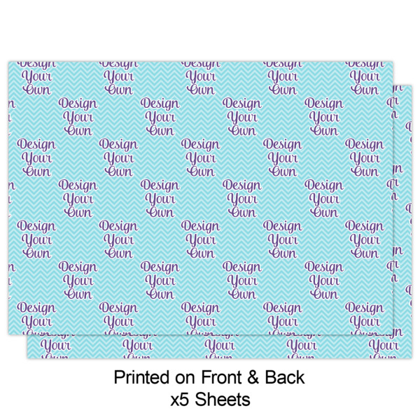 Custom Design - Wrapping Paper Sheet - Double Sided - Front