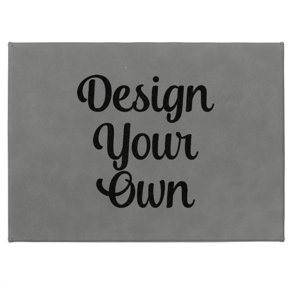 Custom Design - Medium Gift Box with Engraved Leather Lid - Approval
