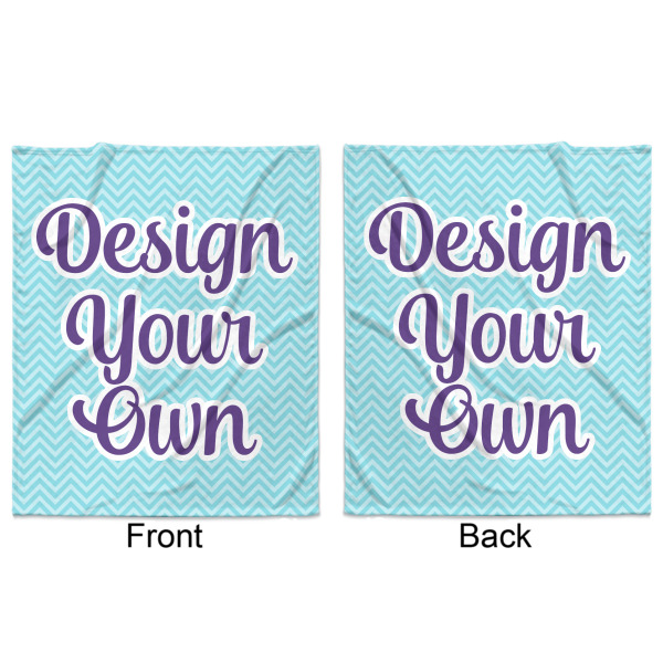 Custom Design - Minky Blanket - 50"x60" - Double Sided - Front & Back