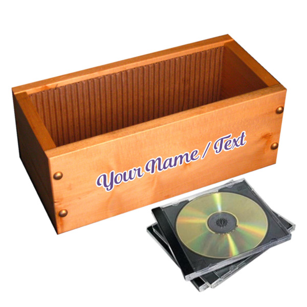 Custom Design - Wall Name Decal on Wooden Storage Chest