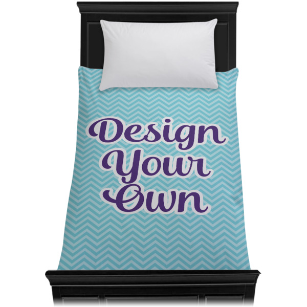 Custom Design - Duvet Cover - Twin - On Bed - No Prop