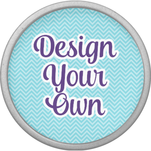 Custom Design - Cabinet Knob - Nickel - Front