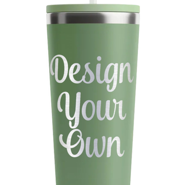 Custom Design - Light Green RTIC Everyday Tumbler - 28 oz. - Close Up