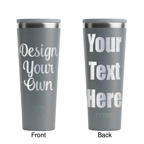 Custom Design - Grey RTIC Everyday Tumbler - 28 oz. - Front and Back