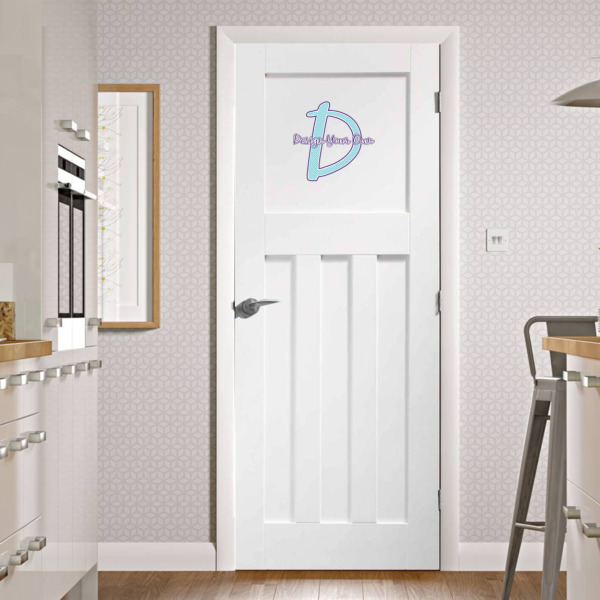 Custom Design - Wall Name & Initial Medium on Door