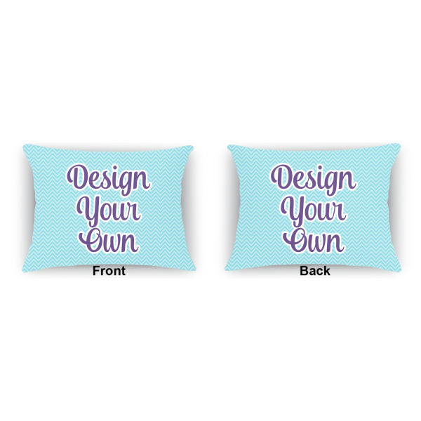 Custom Design - Indoor Rectangular Burlap Pillow (Front and Back)