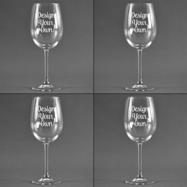 Custom Design - Set of Four Personalized Wineglasses - Approval
