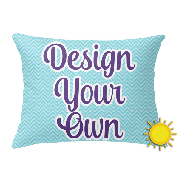 Custom Design Your Own Outdoor Throw Pillow - Rectangular