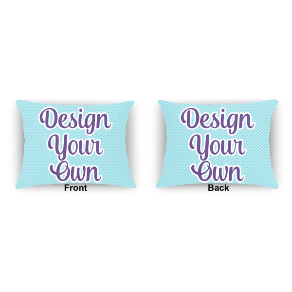 Custom Design - Outdoor Rectangular Throw Pillow (Front and Back)
