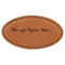 Design Your Own Leatherette Oval Name Badge with Magnet