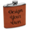 Design Your Own Leatherette Wrapped Stainless Steel Flask