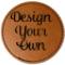 Design Your Own Faux Leather Iron On Patch - Round