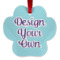 Design Your Own Metal Paw Ornament - Double-Sided
