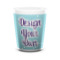 Design Your Own Ceramic Shot Glass - 1.5 oz - White - Set of 4