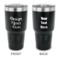 Design Your Own 30 oz Stainless Steel Tumbler - Black - Double-Sided