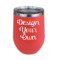 Design Your Own Stemless Stainless Steel Wine Tumbler - Coral - Single-Sided