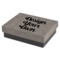 Design Your Own Gift Box w/ Engraved Leather Lid - Small