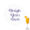 Design Your Own Printed Drink Topper - 2.15"