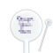 Design Your Own 5.5" Round Plastic Stir Sticks - White - Single-Sided