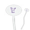 Design Your Own 7" Oval Plastic Stir Sticks - Clear