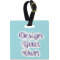 Design Your Own Plastic Luggage Tag - Square