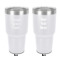 Design Your Own 30 oz Stainless Steel Tumbler - White - Double-Sided