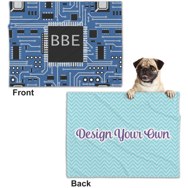 Custom Design - Microfleece Dog Blanket - Regular - Front & Back