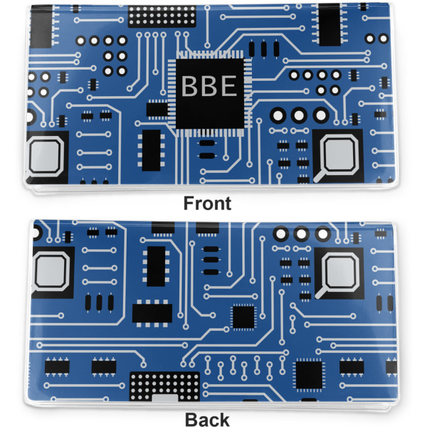 Custom Design - Vinyl Check Book Cover - Front and Back