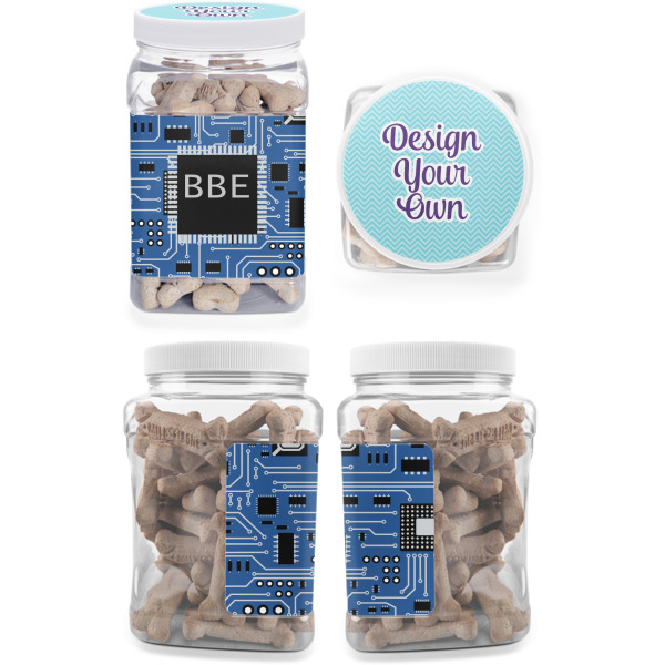 Custom Design - Pet Treat Jar - Multiple Angles
