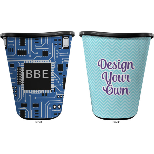 Custom Design - Waste Basket - Black - Double Sided - Approval