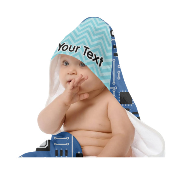Custom Design - Baby Hooded Towel on Child