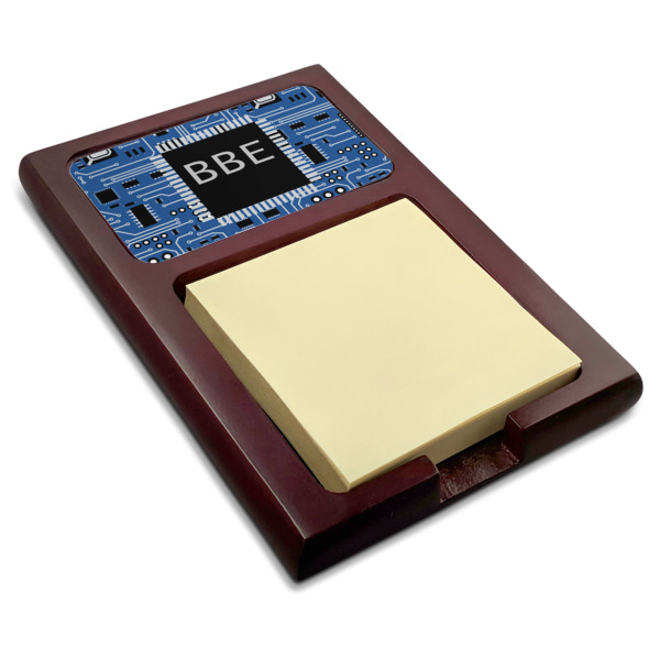 Custom Design Your Own Red Mahogany Sticky Note Holder